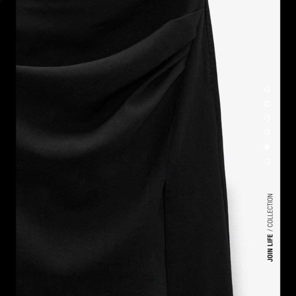 Zara draped linen blend skirt - Picture 6 of 6